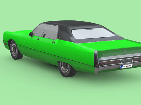 Chrysler Imperial LeBaron 4-door hardtop 1971 3D Model