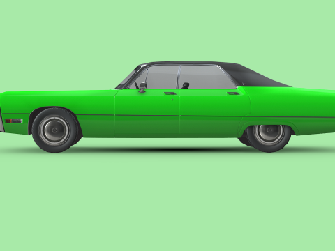Chrysler Imperial LeBaron 4-door hardtop 1971 3D Модель