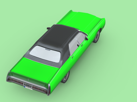 Chrysler Imperial LeBaron 4-door hardtop 1971 3D Модель