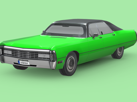 Chrysler Imperial LeBaron 4-door hardtop 1971 3D Model