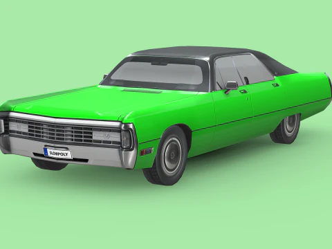 Chrysler Imperial LeBaron 4-дверный хардтоп 1971 г. 3D Модель