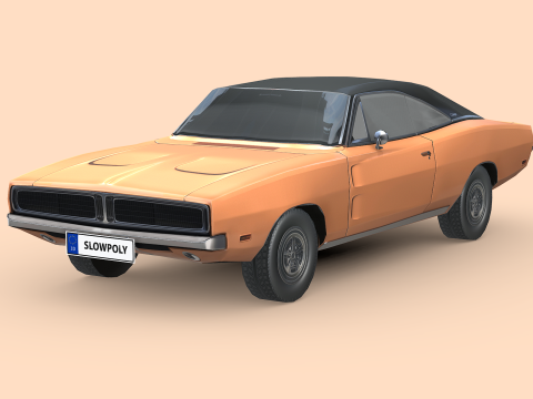 Dodge Charger RT 1969 3D 모델