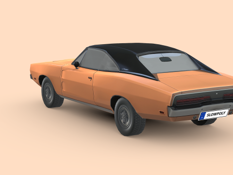 Dodge Charger RT 1969 3D Model