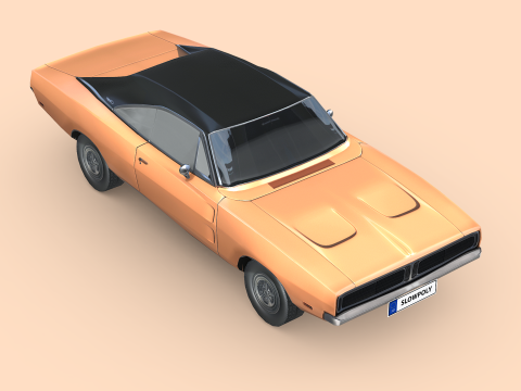 Dodge Charger RT 1969 3D Model