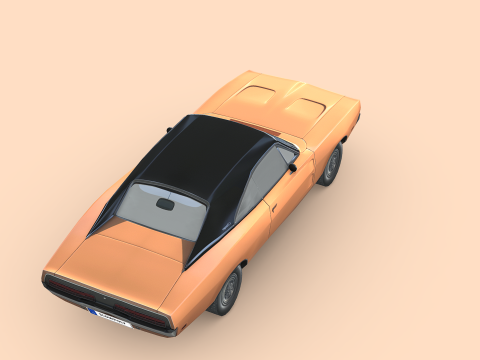 Dodge Charger RT 1969 3D Model