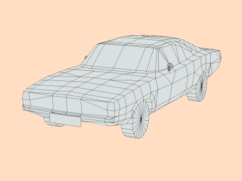 Dodge Charger RT 1969 3D Model