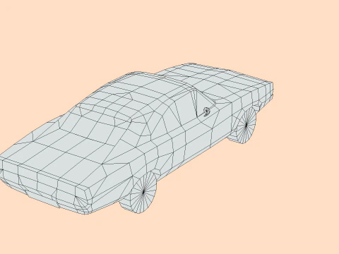 Dodge Charger RT 1969 3D Model