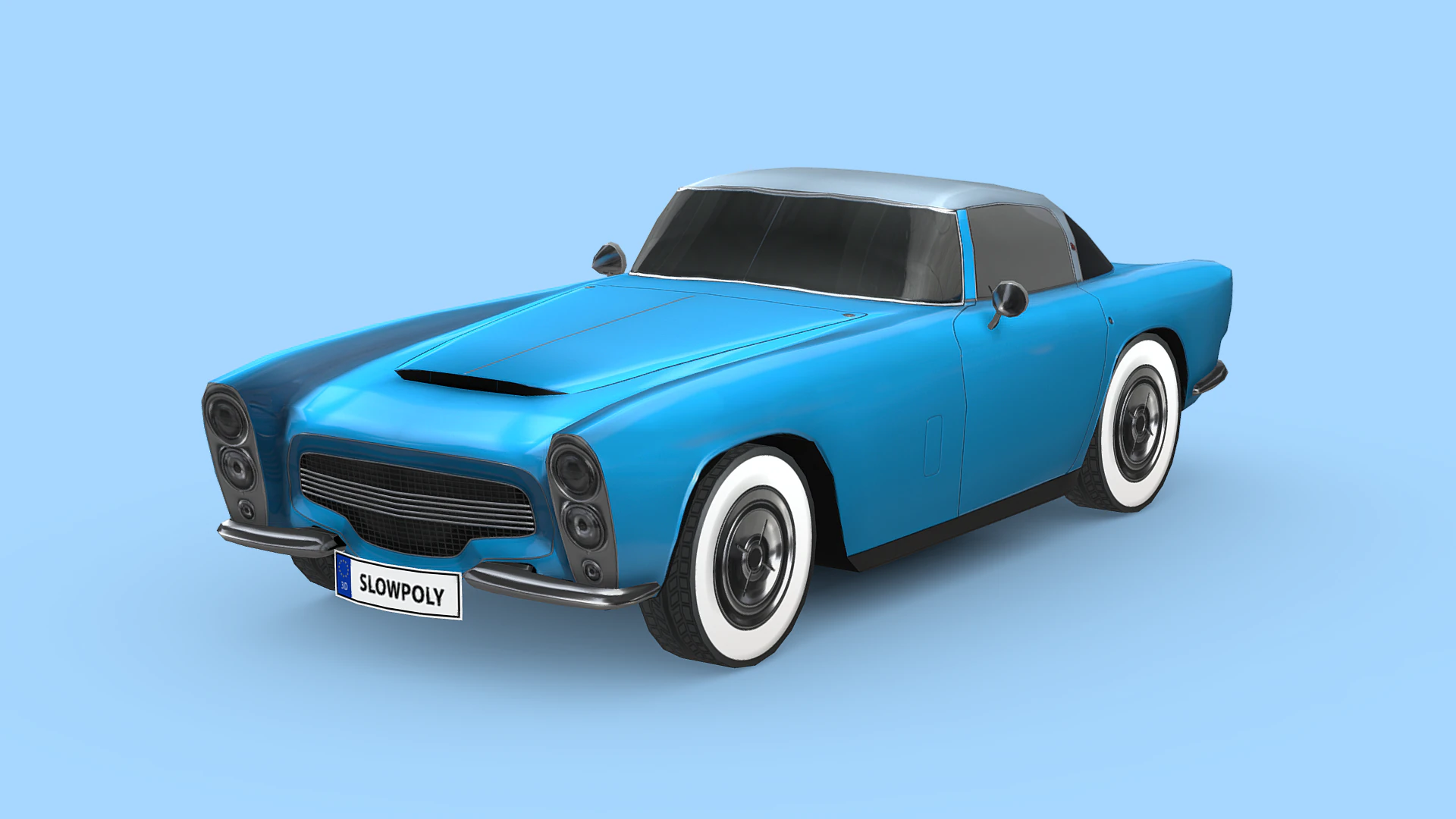 Dodge Zeder Z-250 1953 3D Model .c4d .max .obj .3ds .fbx .stl .blend