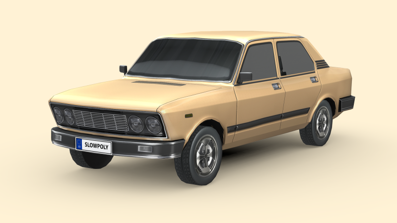 Fiat 132 1977 Model 3D .c4d .max .obj .3ds .fbx .stl .blend 
