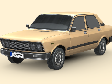 Fiat 132 1977 3D Model