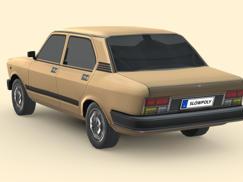 Fiat 132 1977 Model 3D