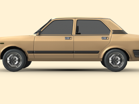Fiat 132 1977 Model 3D