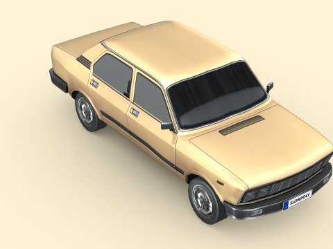 Fiat 132 1977 Model 3D