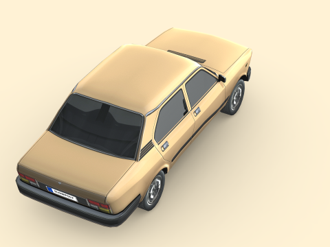 Fiat 132 1977 Model 3D