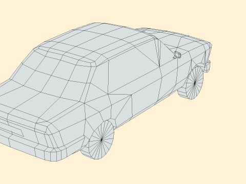 Fiat 132 1977 Model 3D