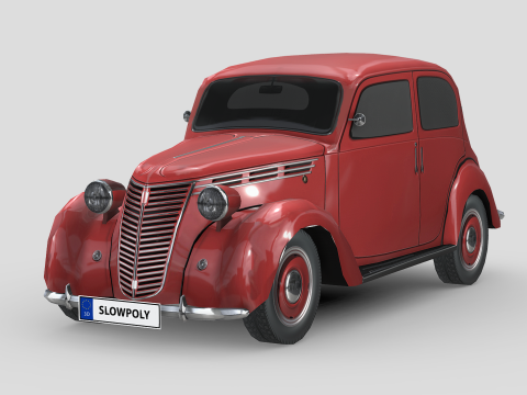 Fiat 1100 B 1949 3D Model