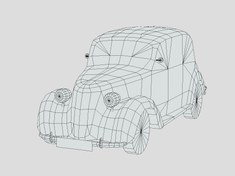 Fiat 1100 B 1949 Modèle 3D