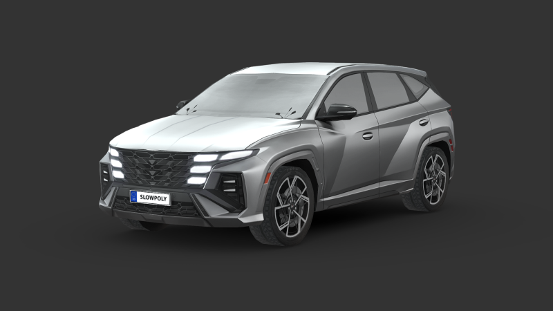 Hyundai Tucson N-Line 2024 Modello 3D .c4d .max .obj .3ds .fbx .stl .blend