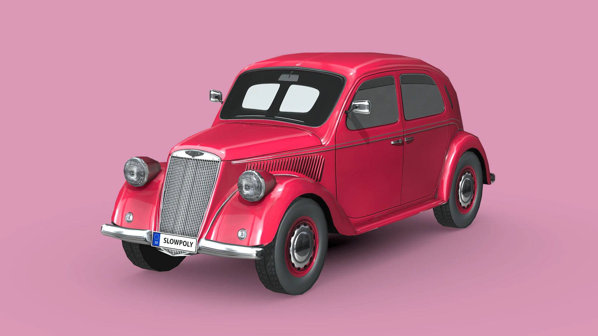 Lancia Ardea 1939 3D Model .c4d .max .obj .3ds .fbx .stl .blend 