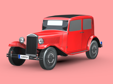 Lancia Augusta 1933 3D Model