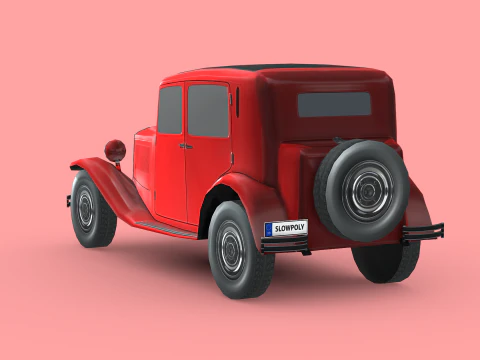 Lancia Augusta 1933 3D Model