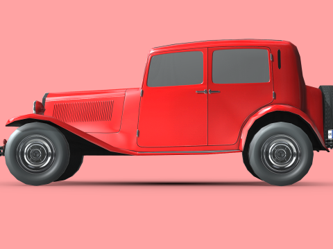 Lancia Augusta 1933 3D 모델
