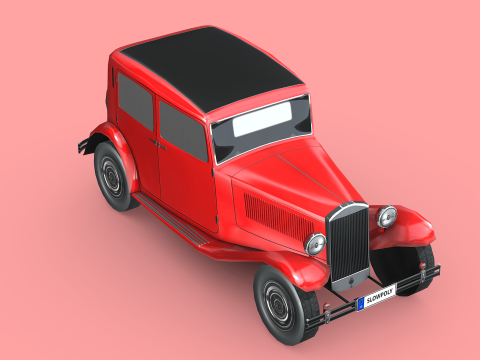 Lancia Augusta 1933 3D 모델