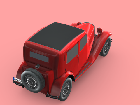 Lancia Augusta 1933 3D 모델