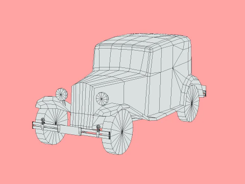 Lancia Augusta 1933 3D Model