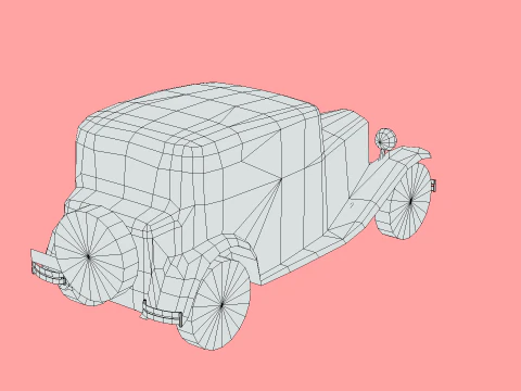 Lancia Augusta 1933 3D Model