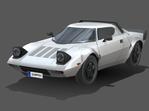 Lancia Stratos 1974 3D Модель