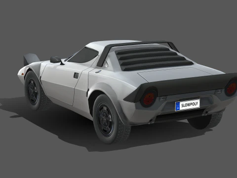 Lancia Stratos 1974 3D Model
