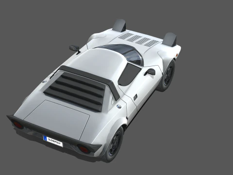Lancia Stratos 1974 3D Model