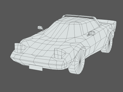 Lancia Stratos 1974 Model 3D