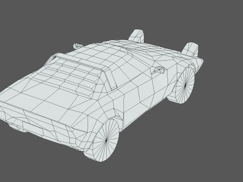 Lancia Stratos 1974 3D Model