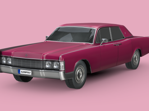 Lincoln Continental Sedan 1968 3D Model