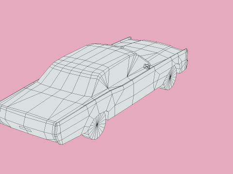 Lincoln Continental Sedan 1968 Modelo 3D