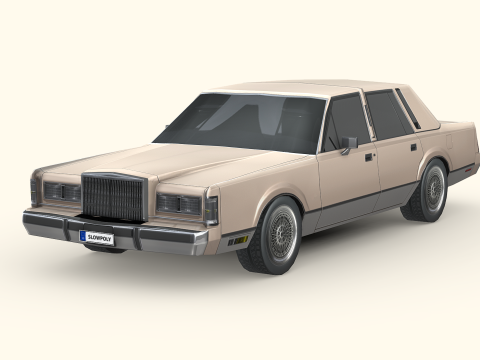 Lincoln Town Car 1989 3D Model