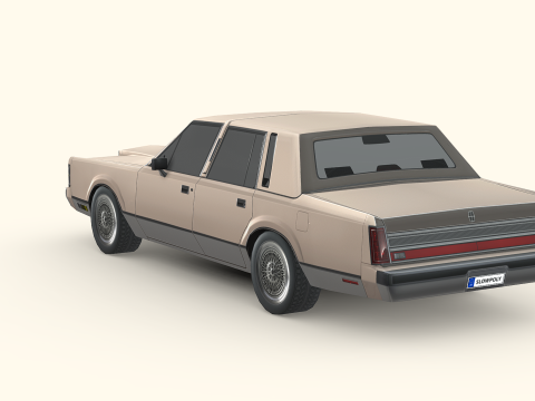 Lincoln Town Car 1989 Modelo 3D