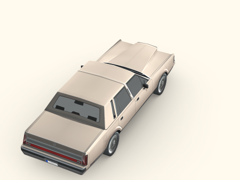 Lincoln Town Car 1989 Modelo 3D