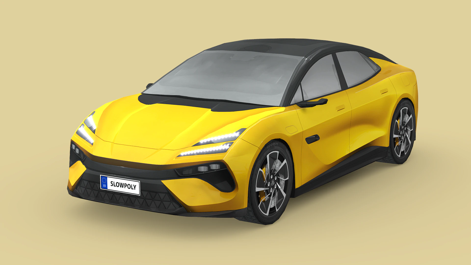 Lotus Emeya 2024 3D Model .c4d .max .obj .3ds .fbx .stl .blend 