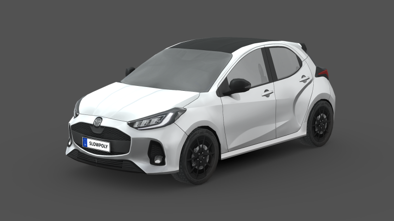 Mazda 2 Hybrid 2024 3D 模型 .c4d .max .obj .3ds .fbx .stl .blend 