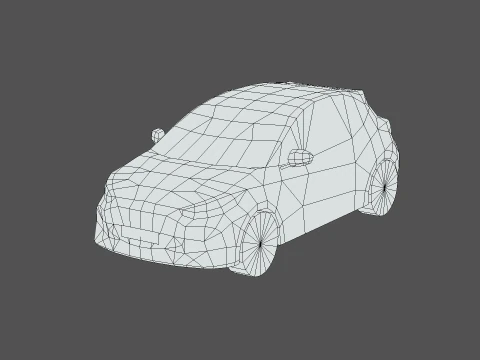 Mazda 2 Hybrid 2024 3D Model