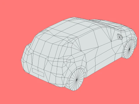 Mitsubishi Colt 2024 3D Model
