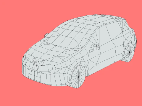 Mitsubishi Colt 2024 3D Model