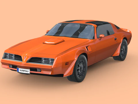 Pontiac Firebird Trans Am 1977 Model 3D
