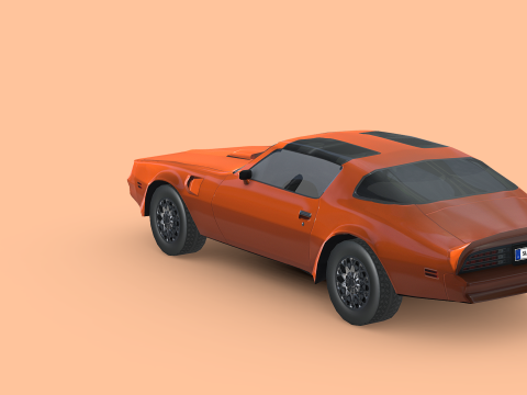 Pontiac Firebird Trans Am 1977 3D Модель