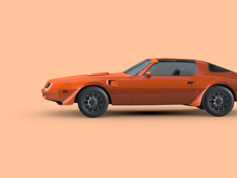 Pontiac Firebird Trans Am 1977 3D Модель