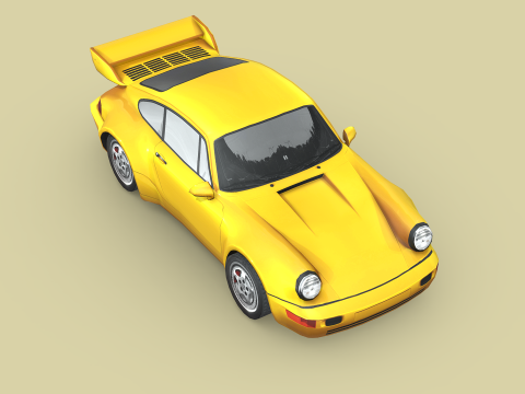 Porsche 911 Carrera RS 3D Model