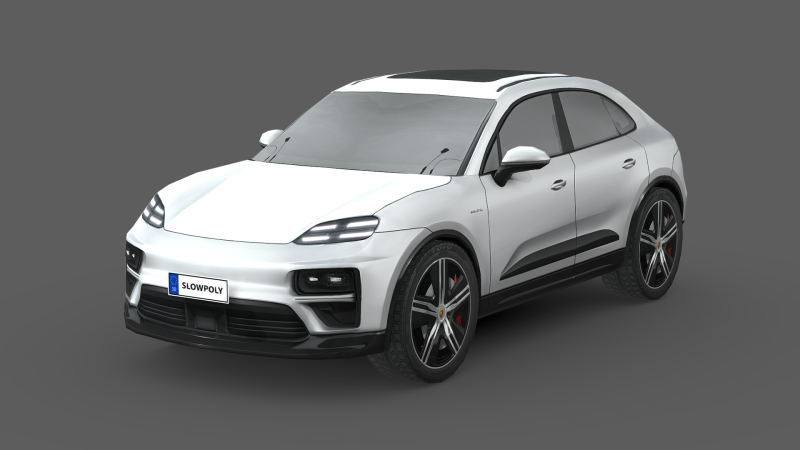 Porsche Macan Turbo Electric Modelo 3D .c4d .max .obj .3ds .fbx .stl .blend 